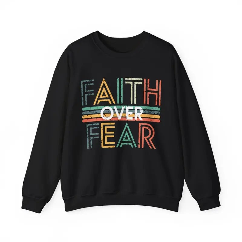 Faith Over Fear Menswear Top Womenswear - Adult & Kids T-Shirts, Sweatshirts & Hoodies apparel design preview 1