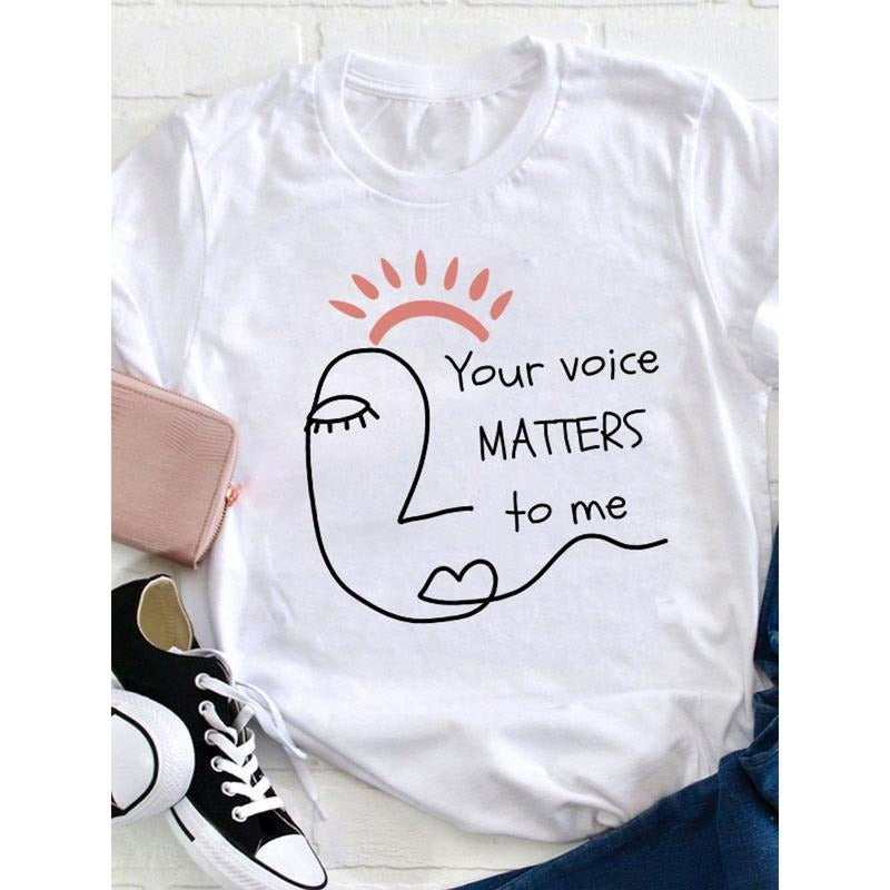 "Your Voice Matters Me" Soft Casual Round Neck Loose - Adult & Kids T-Shirts, Sweatshirts & Hoodies apparel design preview 1