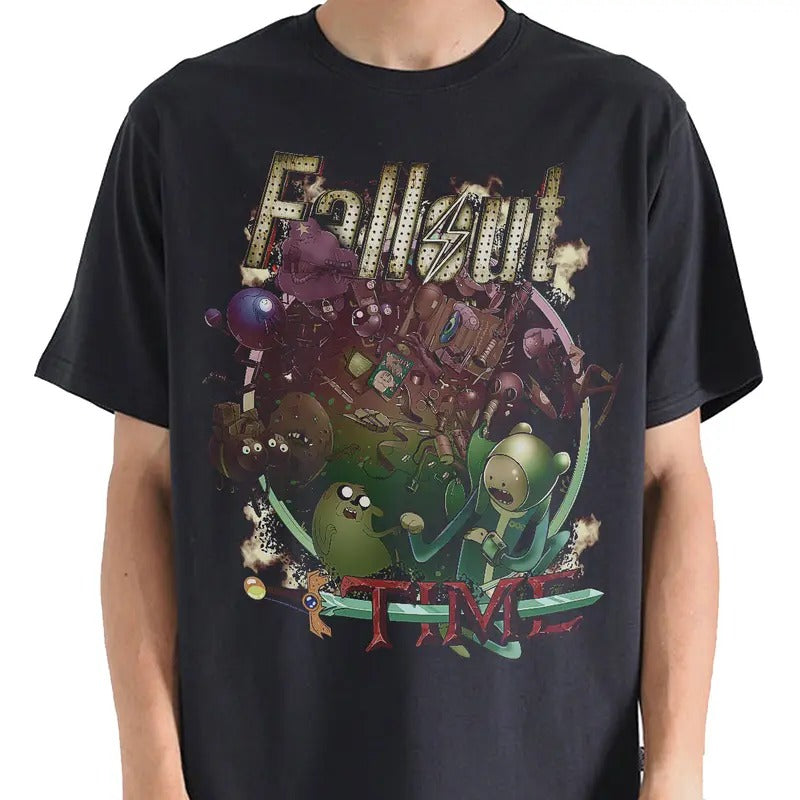 Fallout Adventure Time 2 Movies Cartoon - Adult & Kids T-Shirts, Sweatshirts & Hoodies apparel design preview 1