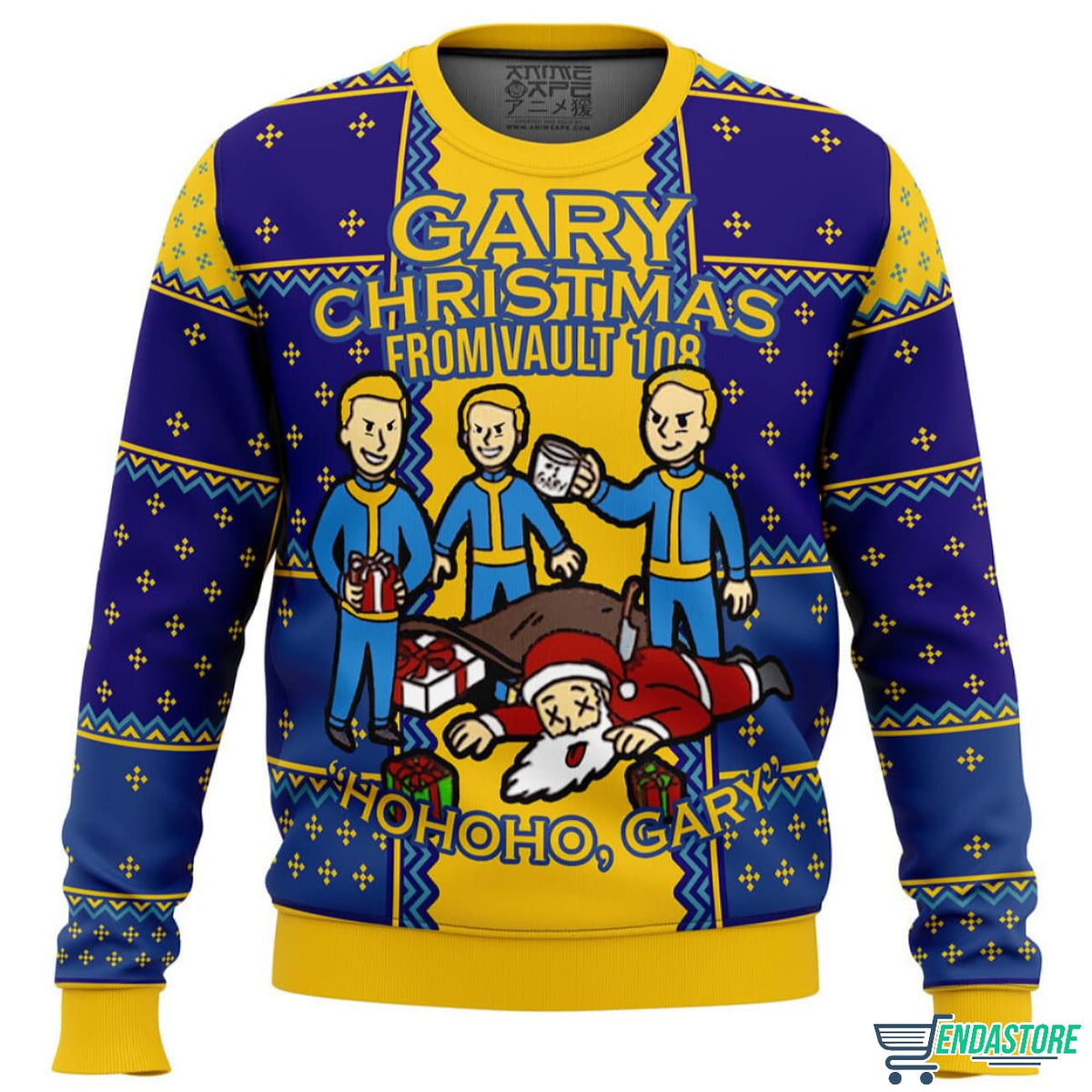 Fallout Gary 3D Ugly Christmas Sweater - Holiday Gift product image
