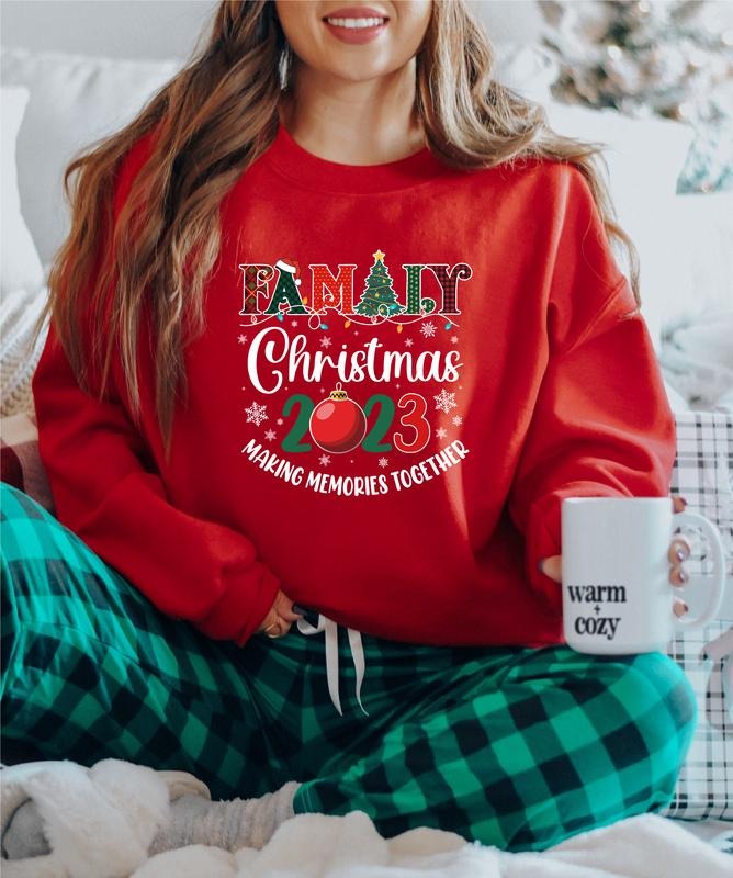Family 2023 Parents Matching Winter Gathering Cousin - Adult & Kids T-Shirts, Sweatshirts & Hoodies apparel design preview 1