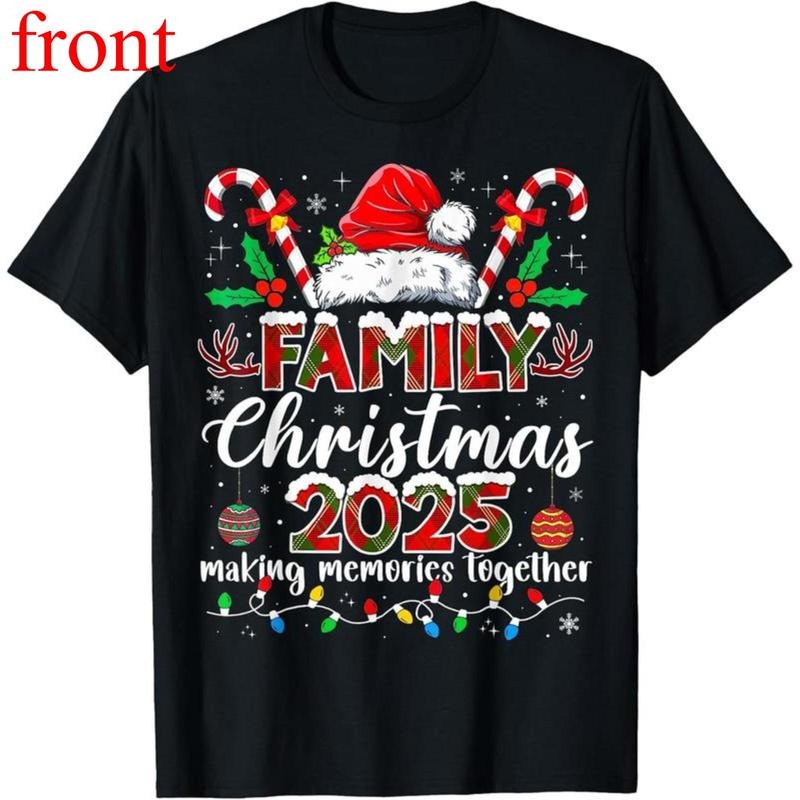 Family 2025 Matching Santa Xmas Pajamas Pjs - Adult & Kids T-Shirts, Sweatshirts & Hoodies apparel design preview 1