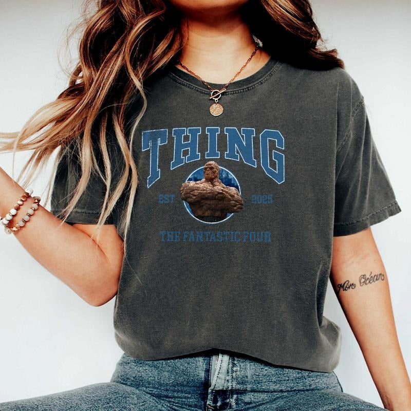 Four Thing 2025 First Steps Avengers Superhero Studio - Adult & Kids T-Shirts, Sweatshirts & Hoodies apparel design preview 1