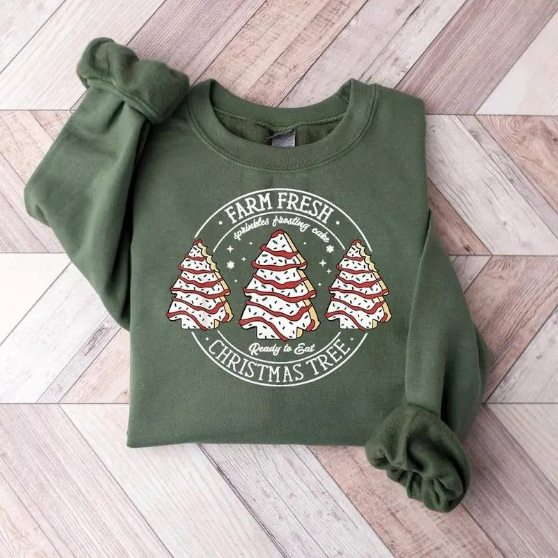 Farm Fresh Tree Cakes Cake Funny - Adult & Kids T-Shirts, Sweatshirts & Hoodies apparel design preview 1