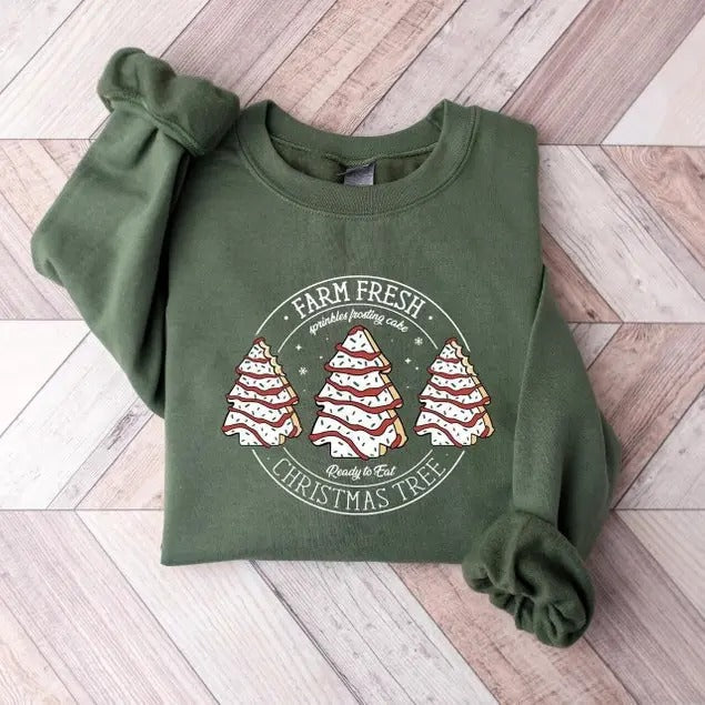Farm Fresh Tree Cake - Adult & Kids T-Shirts, Sweatshirts & Hoodies apparel design preview 1