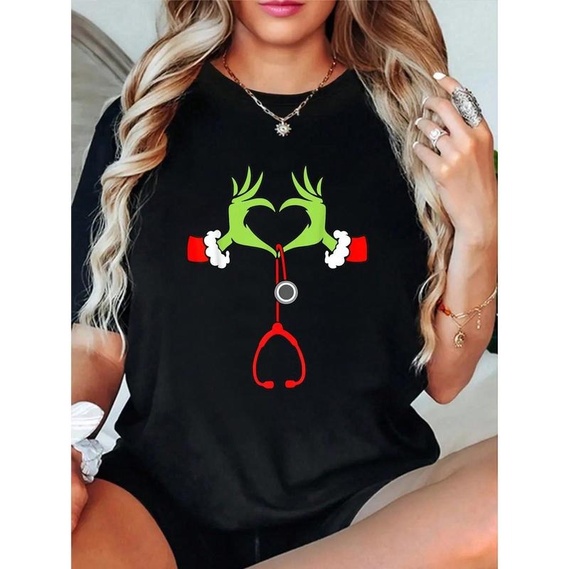 Nurse Stethoscope Nurses Xmas PJs Cotton Clothes - Adult & Kids T-Shirts, Sweatshirts & Hoodies apparel design preview 1