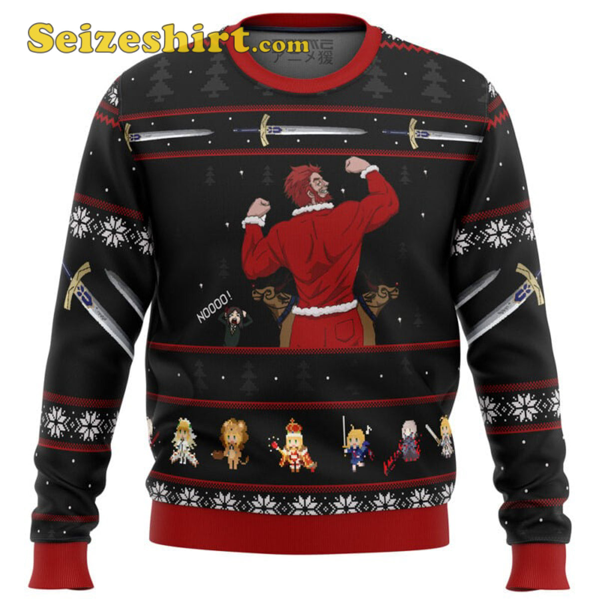 Fate Zero Rider Iskander Waver Ugly V Neck Ugly Christmas Sweater - Gift Idea product image