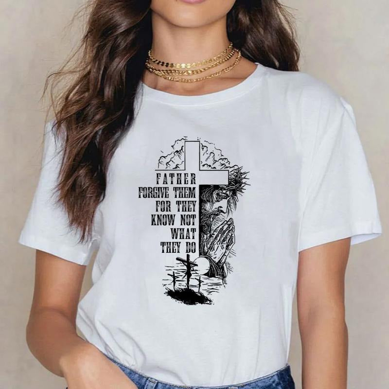 Father Forgive Them They Know Not What Do Christian - Adult & Kids T-Shirts, Sweatshirts & Hoodies apparel design preview 1