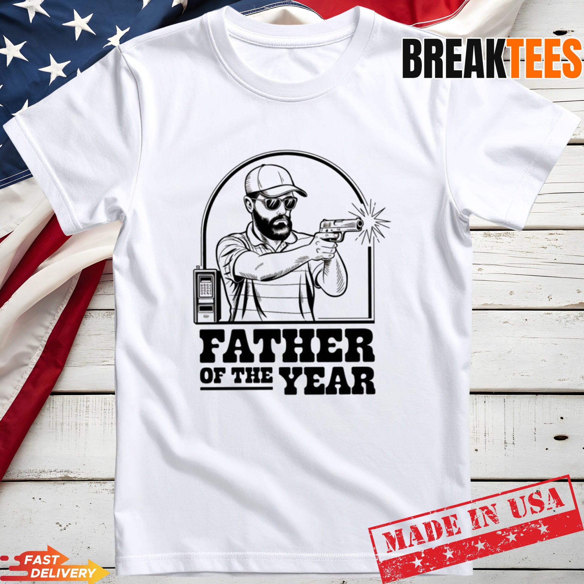Father Of The Year Gary Plauche - Adult & Kids T-Shirts, Sweatshirts & Hoodies apparel design preview 1