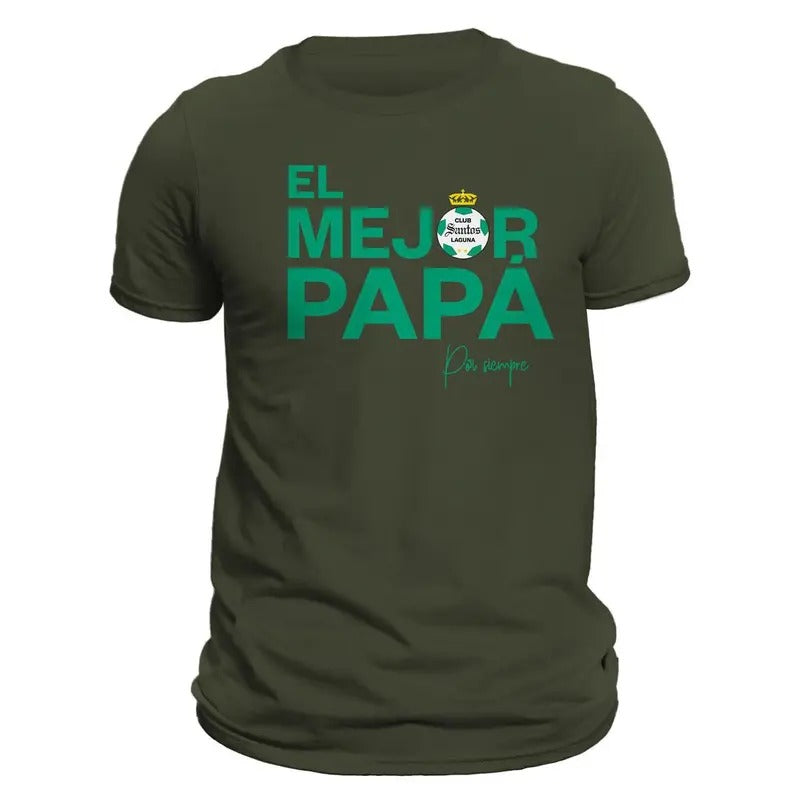 Santos Laguna El Mejor Papá Por Siempre - Adult & Kids T-Shirts, Sweatshirts & Hoodies apparel design preview 1