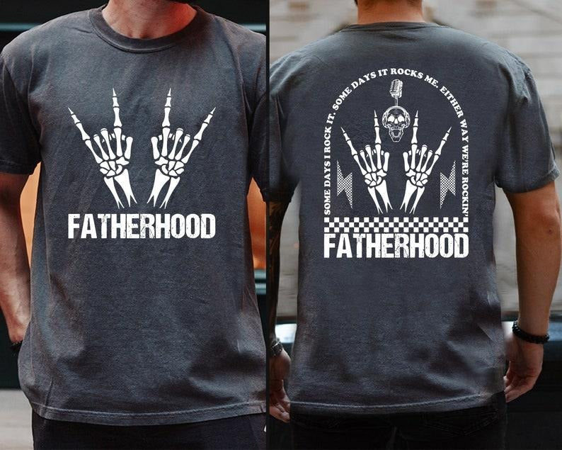 Fatherhood Sometimes I Rock Rocks Me Dad Life Funny - Adult & Kids T-Shirts, Sweatshirts & Hoodies apparel design preview 1
