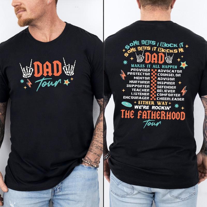 Fatherhood Tour Dad PNG Best Ever Life Quotes - Adult & Kids T-Shirts, Sweatshirts & Hoodies apparel design preview 1