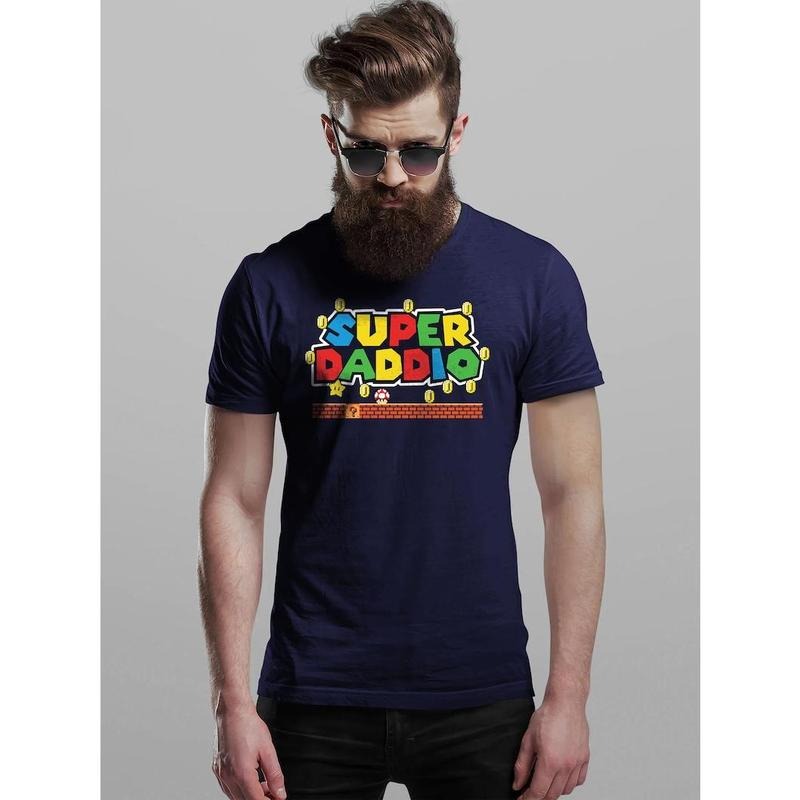 SUPER DADDIO Gamer Dad Fun Novelty - Adult & Kids T-Shirts, Sweatshirts & Hoodies apparel design preview 1