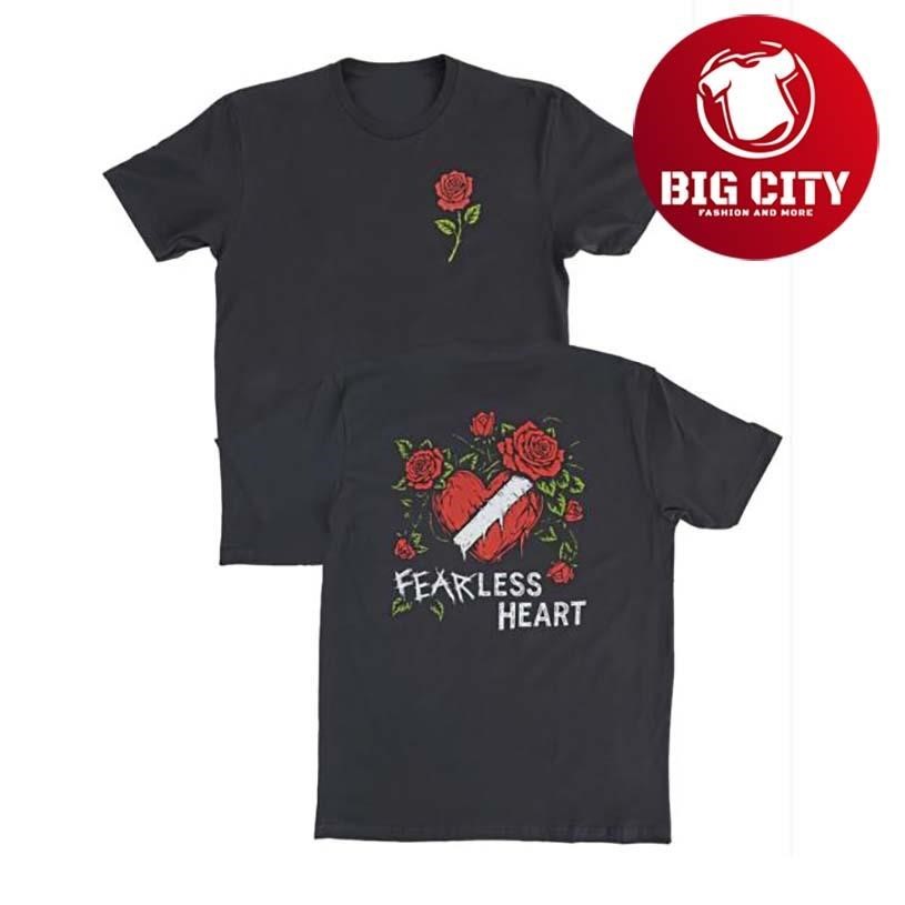 Fear Gear Fearless Heart Two Sided - Adult & Kids T-Shirts, Sweatshirts & Hoodies apparel design preview 1