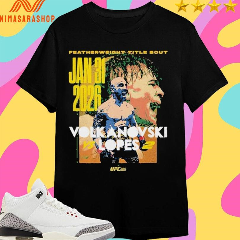 Featherweight Title Bout Jan 31 2026 UFC 325 - Adult & Kids T-Shirts, Sweatshirts & Hoodies apparel design preview 1