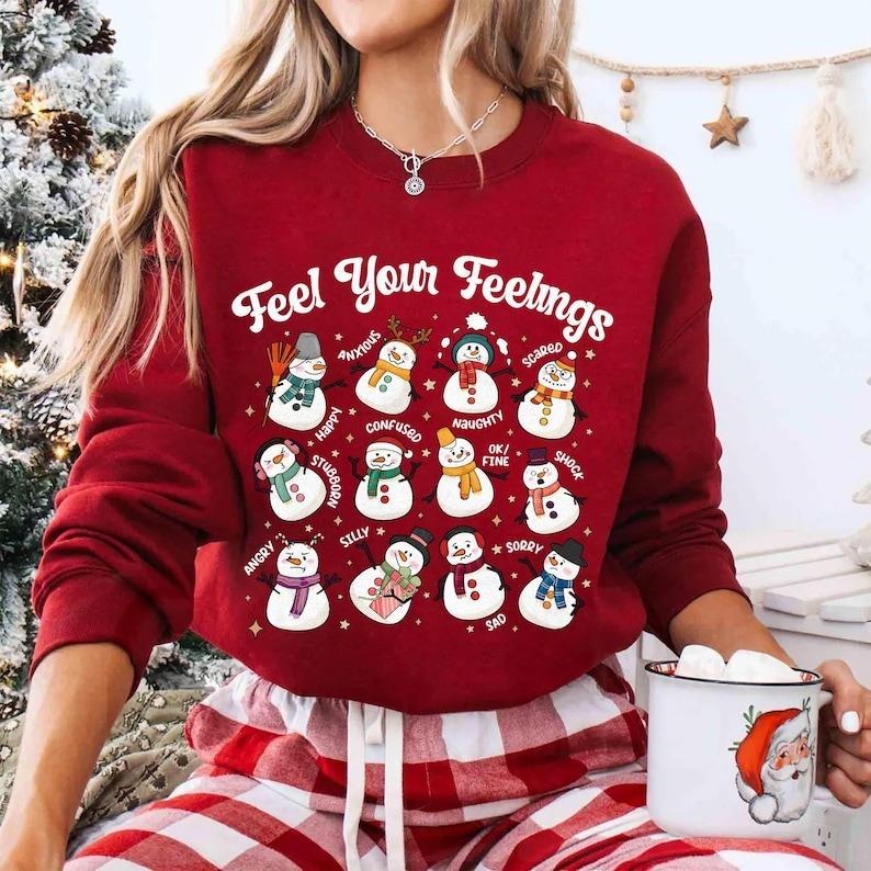 Feel Your Feelings Mental Health All School Psych - Adult & Kids T-Shirts, Sweatshirts & Hoodies apparel design preview 1