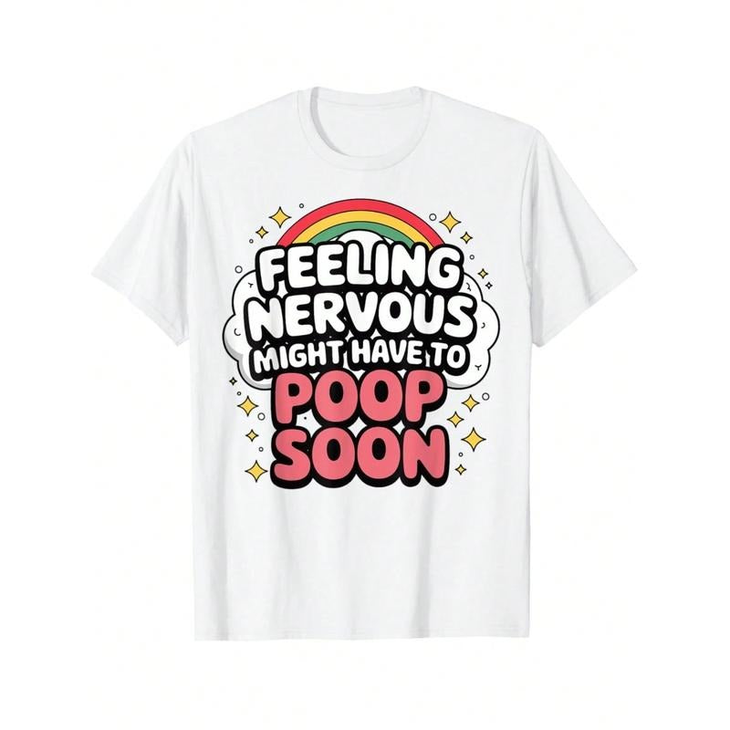 Feeling Nervous Might Have Poop Soon Funny Saying - Adult & Kids T-Shirts, Sweatshirts & Hoodies apparel design preview 1