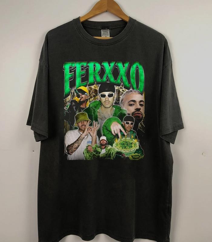 Feid Ferxxo Vintage 90s Usa Tour 2024 Eeuu Him Her - Adult & Kids T-Shirts, Sweatshirts & Hoodies apparel design preview 1
