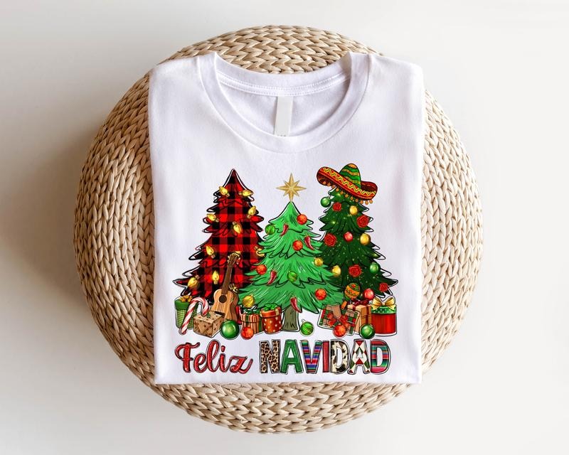 Feliz Navidad Spanish Family Matching Mexican Merry - Adult & Kids T-Shirts, Sweatshirts & Hoodies apparel design preview 1
