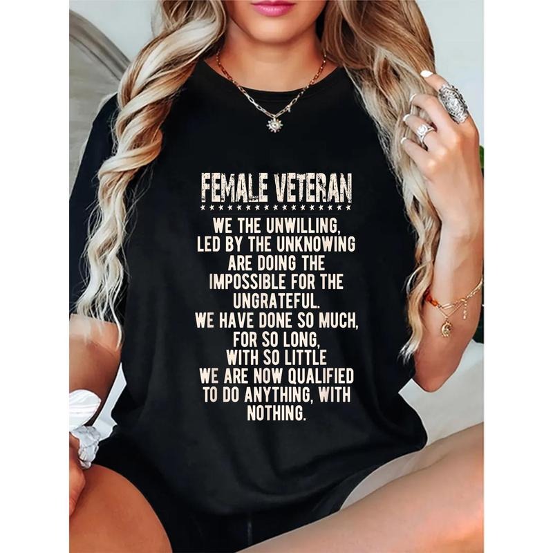Female Veteran Woman Combat Patriotic - Adult & Kids T-Shirts, Sweatshirts & Hoodies apparel design preview 1