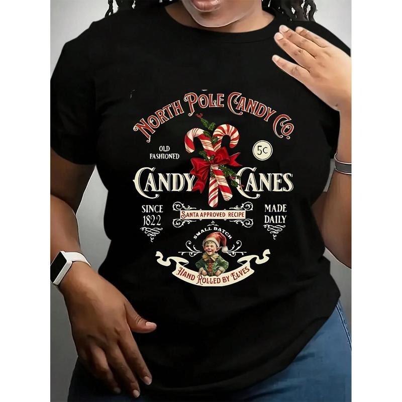 Festive Letter Print Short Sleeve Casual Round Neck - Adult & Kids T-Shirts, Sweatshirts & Hoodies apparel design preview 1