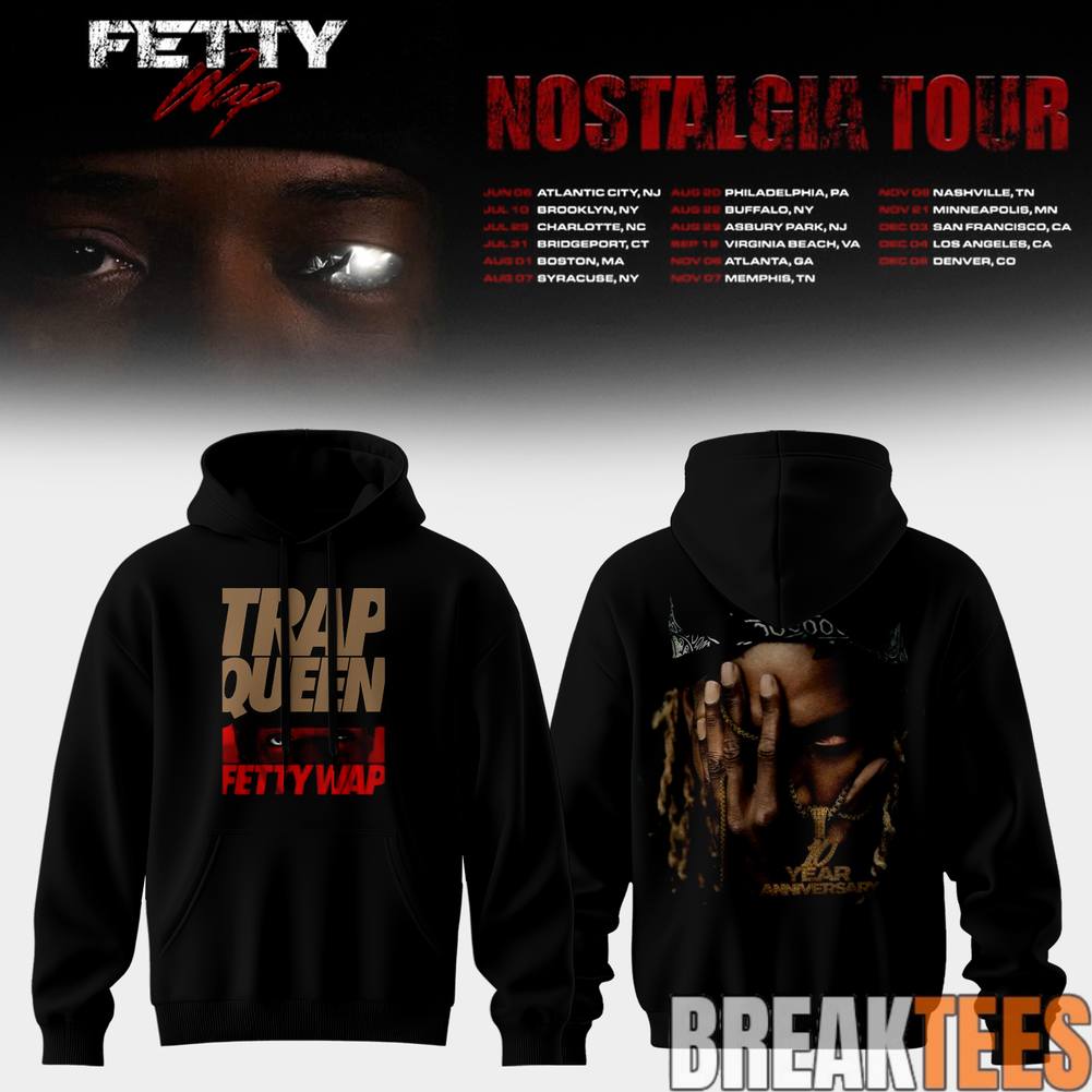 Fetty Wap Nostalgia Tour 2026 - Adult & Kids T-Shirts, Sweatshirts & Hoodies apparel design preview 1