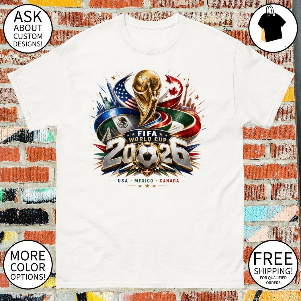 Fifa USA Mexico Canada Soccer World Cup 2026 One - Adult & Kids T-Shirts, Sweatshirts & Hoodies apparel design preview 1