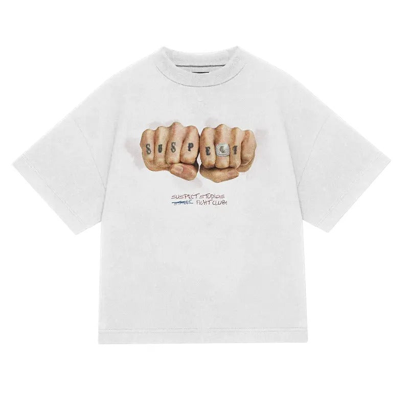 Fight Club Vintage Y2k Medium Cotton Short Slevee - Adult & Kids T-Shirts, Sweatshirts & Hoodies apparel design preview 1