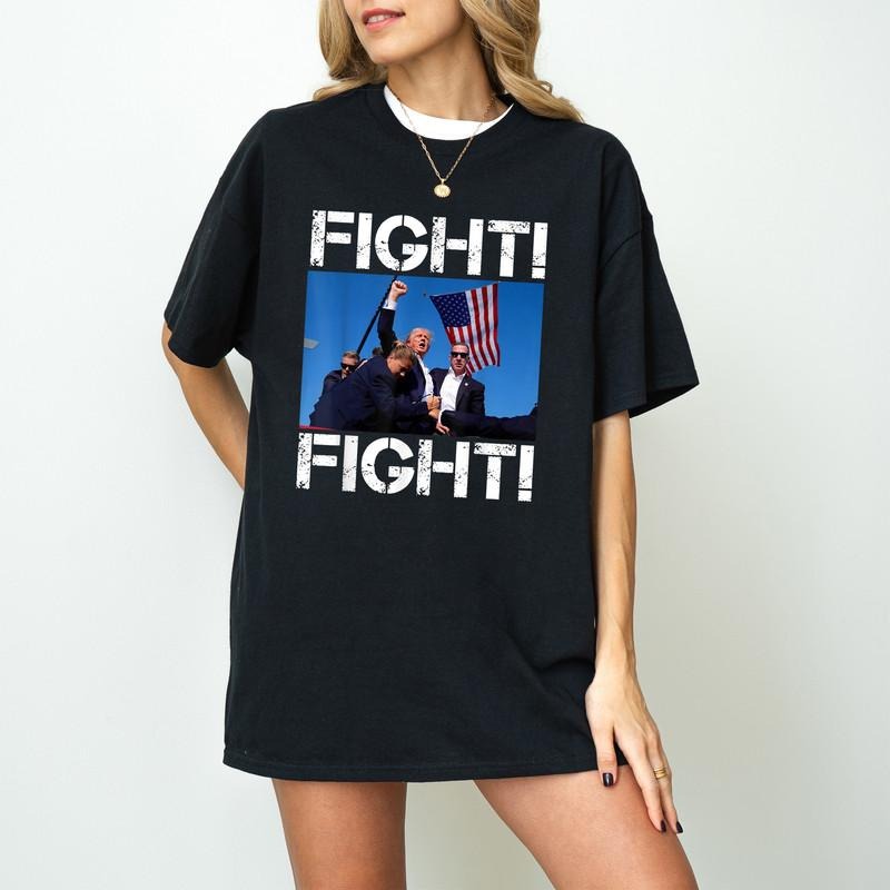 Fight Donald Trump 2024 I Stand Make America Great - Adult & Kids T-Shirts, Sweatshirts & Hoodies apparel design preview 1