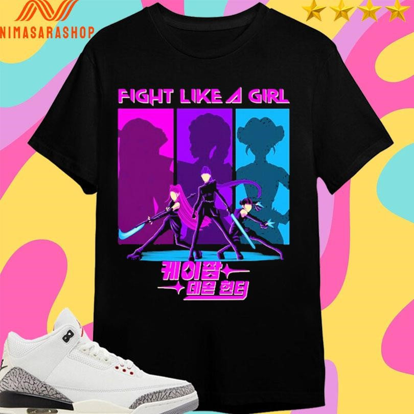 Fighter Girl Fight Like A - Adult & Kids T-Shirts, Sweatshirts & Hoodies apparel design preview 1