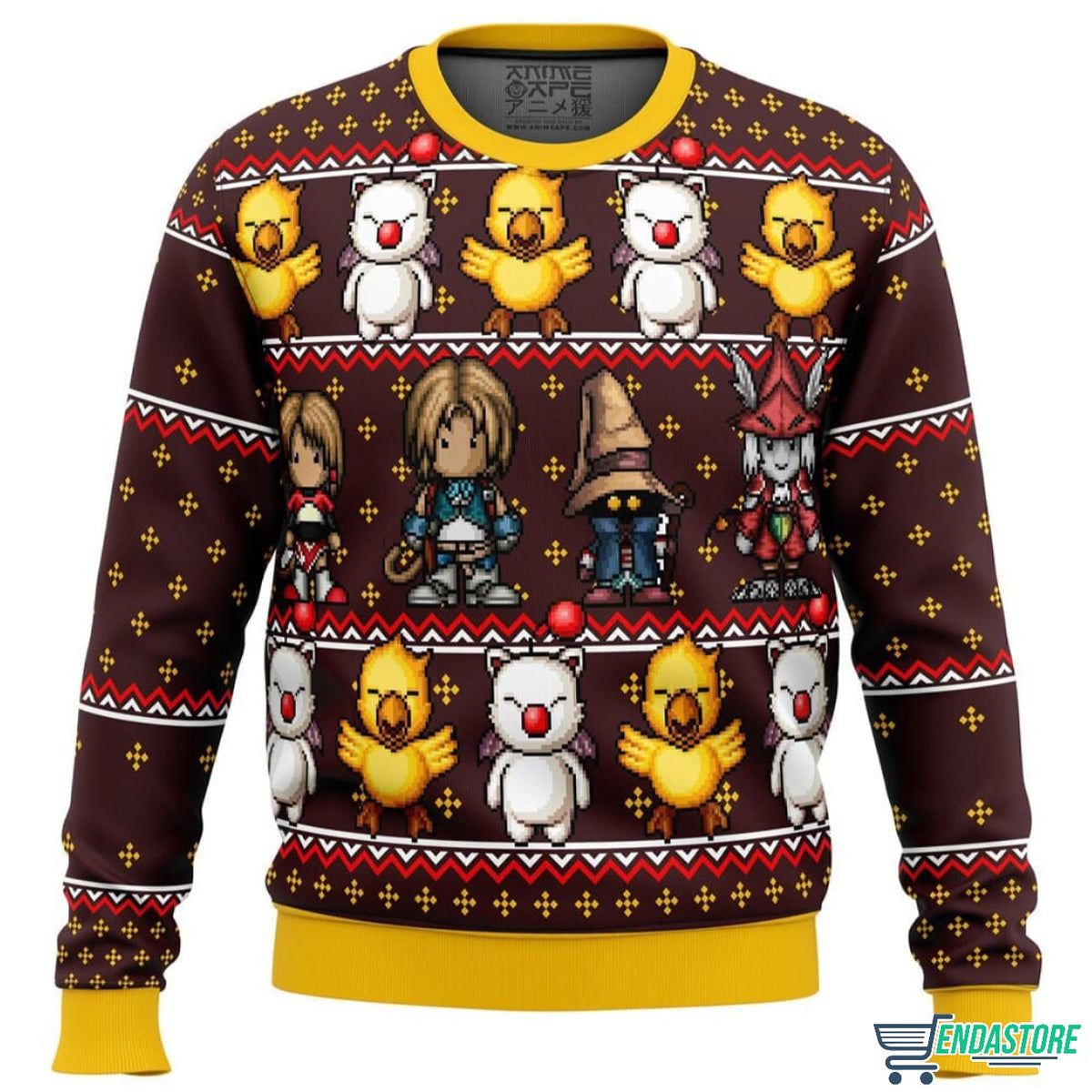 Final Fantasy Classic 8bit 3D Ugly Christmas Sweater - Holiday Gift product image