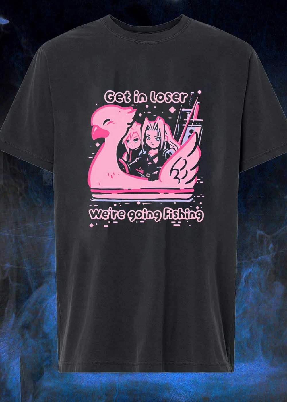 Final Fantasy Sephiroth and Cloud Strife Get in Loser - Adult & Kids T-Shirts, Sweatshirts & Hoodies apparel design preview 1