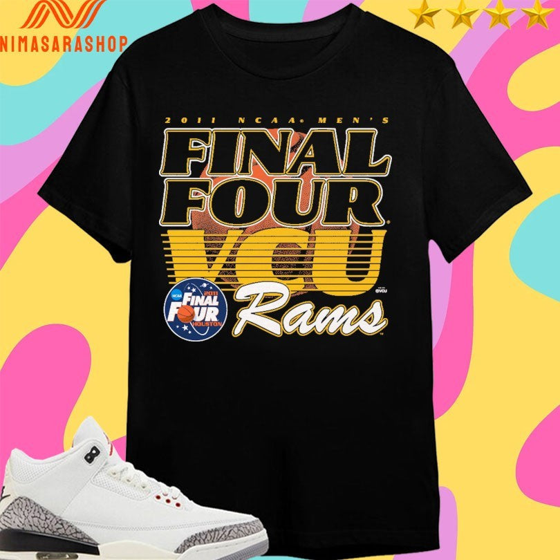 Final Four VCU Rams 2011 ncaa men’s Vintage - Adult & Kids T-Shirts, Sweatshirts & Hoodies apparel design preview 1