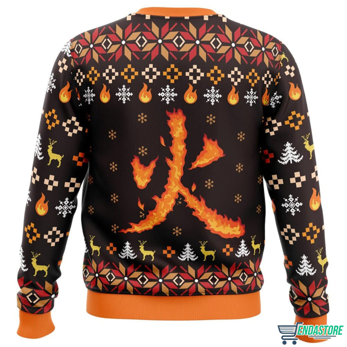 Fire Rengoku Demon Slayer 3D Christmas Sweater - Holiday Gift product image 2
