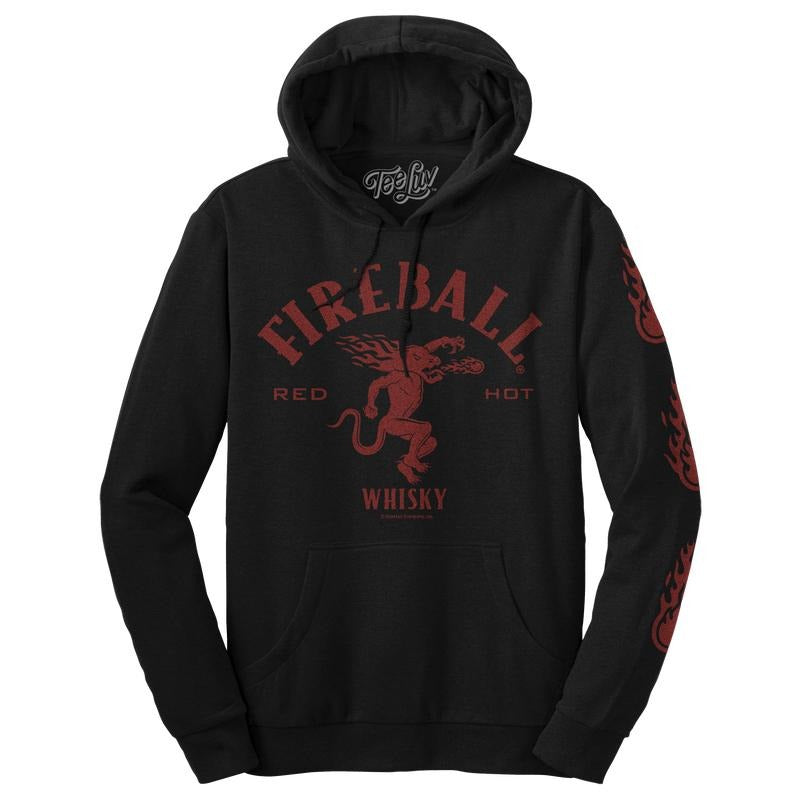 Fireball Whisky Dragon Hooded Black - Adult & Kids T-Shirts, Sweatshirts & Hoodies apparel design preview 1
