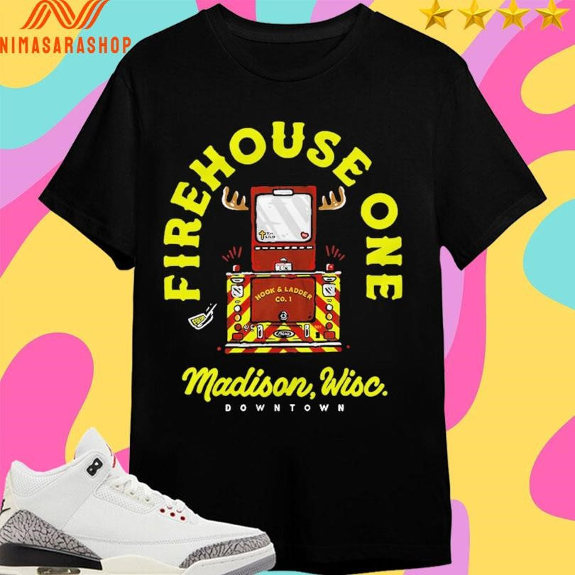 Firehouse One Madison Wisc Downtown - Adult & Kids T-Shirts, Sweatshirts & Hoodies apparel design preview 1