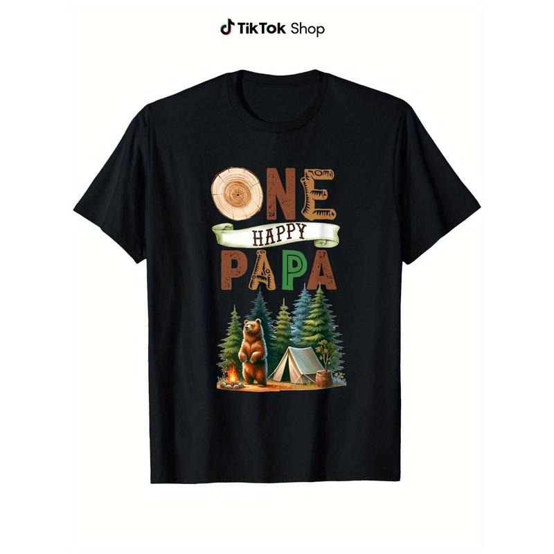 First Camping Bear 100% Cotton Preshrunk Short Sleeve - Adult & Kids T-Shirts, Sweatshirts & Hoodies apparel design preview 1