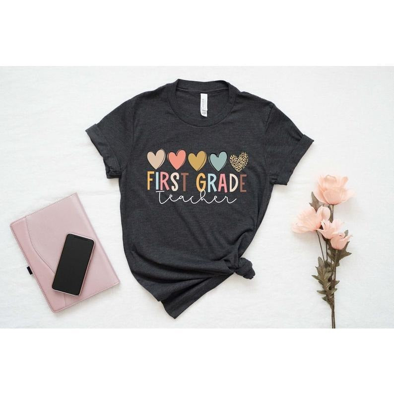 First Grade Teacher 1st Day School Back - Adult & Kids T-Shirts, Sweatshirts & Hoodies apparel design preview 1