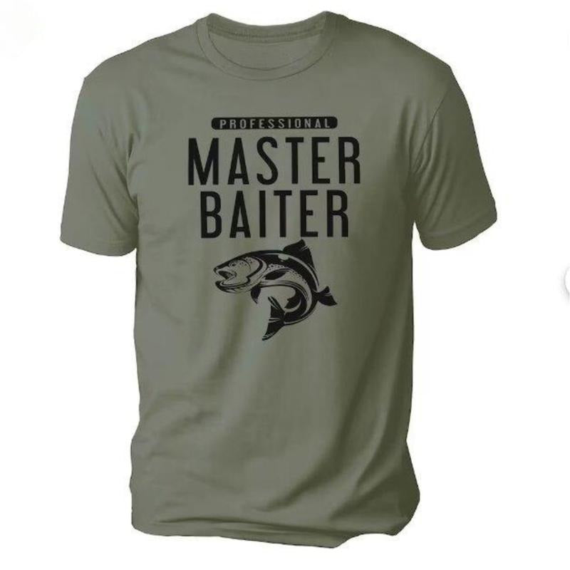 Fishing Master Baiter Man Bass Dad Fishy DRG Husband - Adult & Kids T-Shirts, Sweatshirts & Hoodies apparel design preview 1