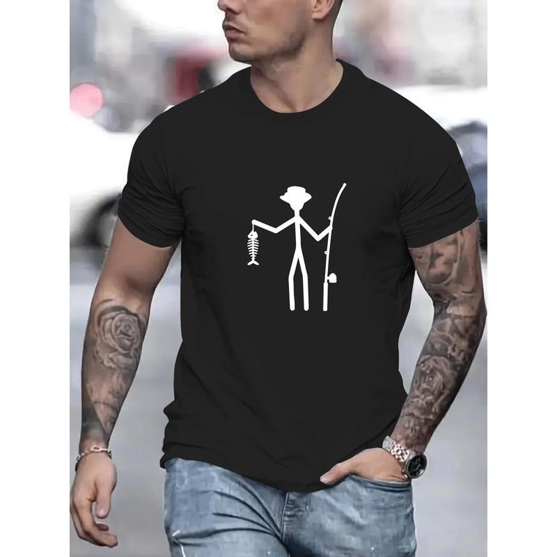 Fishing Print Round Crew Neck Short Sleeve Simple - Adult & Kids T-Shirts, Sweatshirts & Hoodies apparel design preview 1