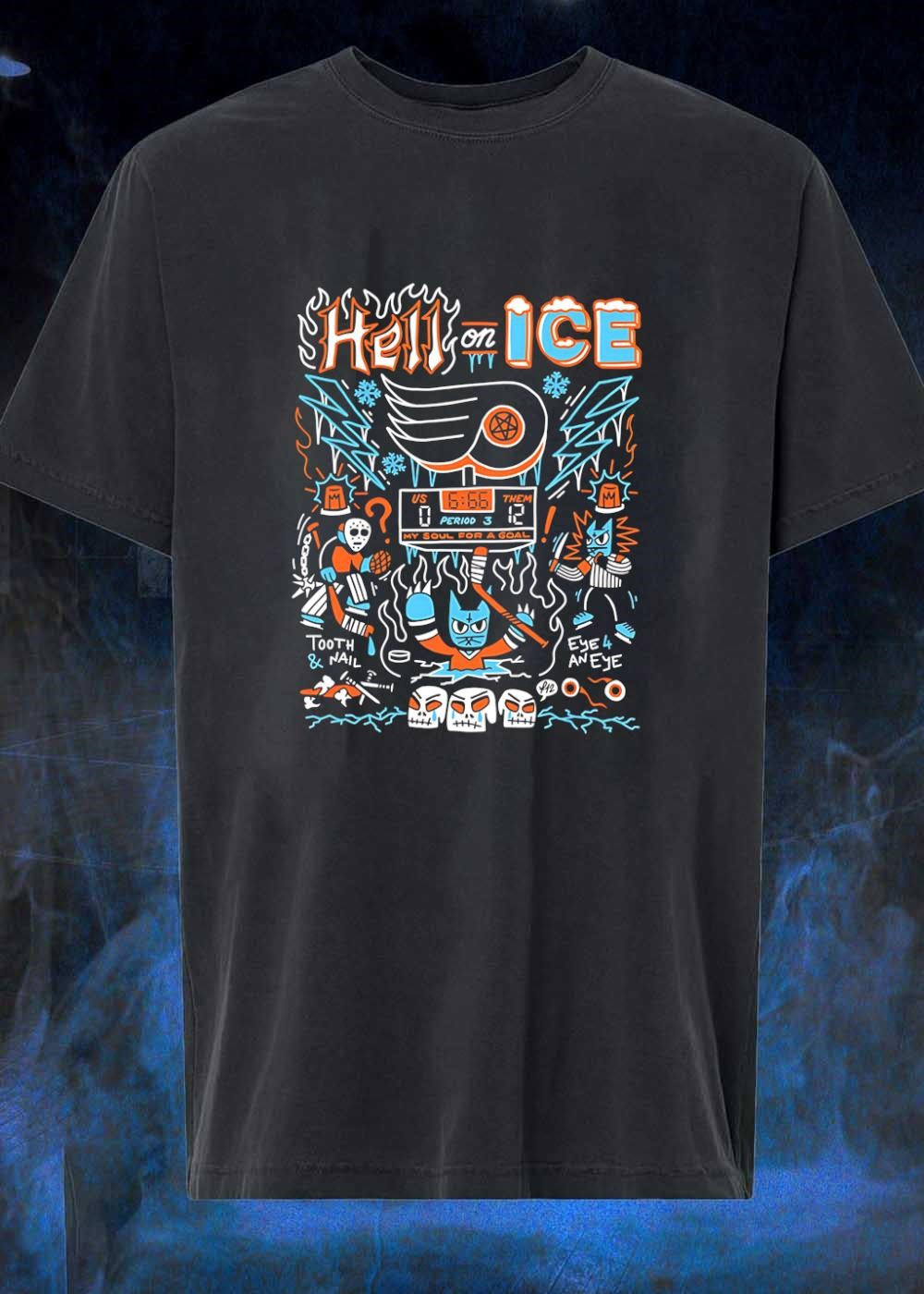 Fl12 Hell on ICE US 0 666 Them 12 Period 3 My Soul - Adult & Kids T-Shirts, Sweatshirts & Hoodies apparel design preview 1