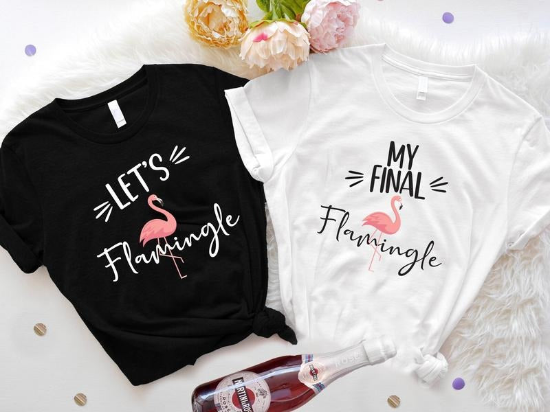 Flamingo Bachelorette My Final Flamingle Let'S - Adult & Kids T-Shirts, Sweatshirts & Hoodies apparel design preview 1