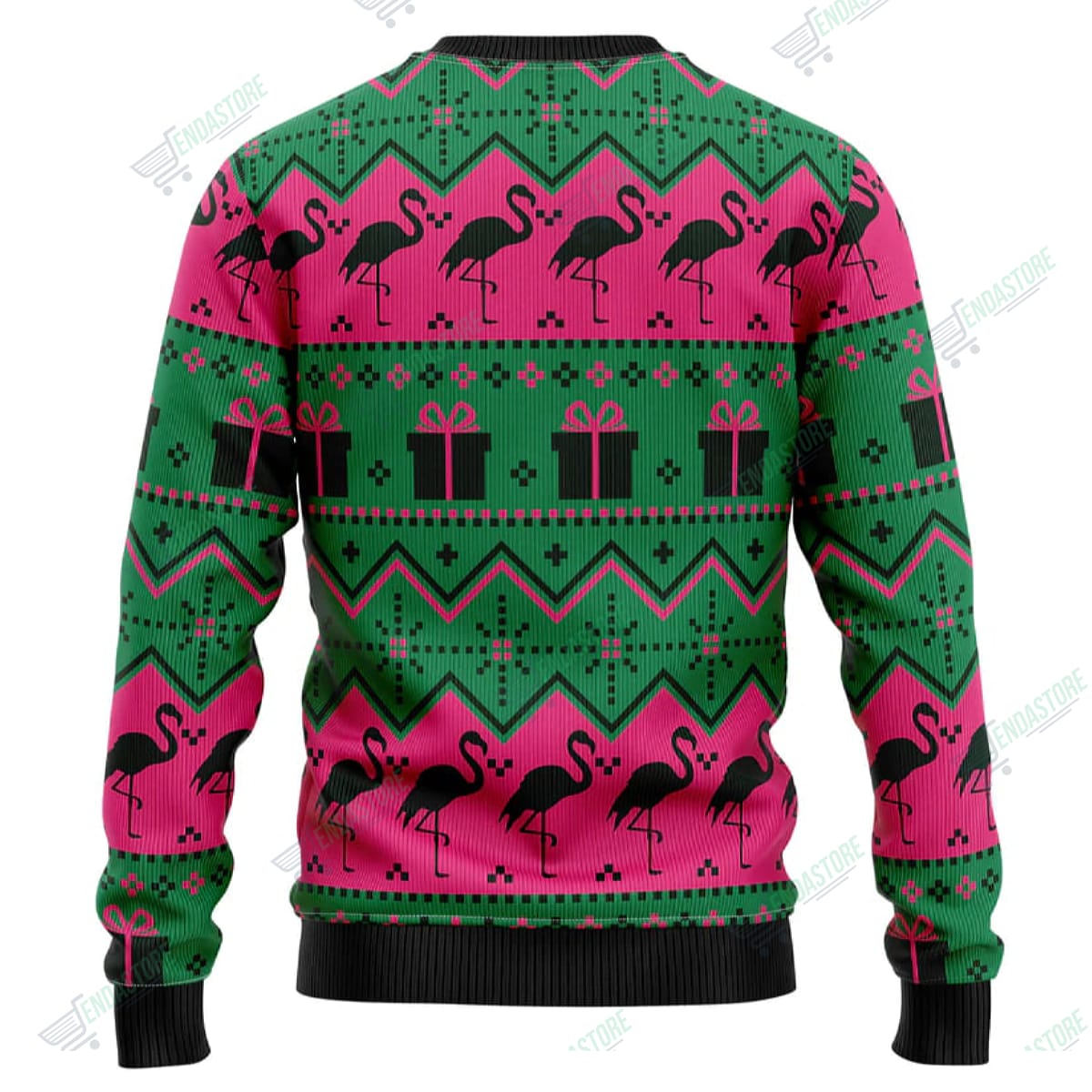 Flamingo Christmas Tree 3D Ugly Christmas Sweater - Holiday Gift product image 2
