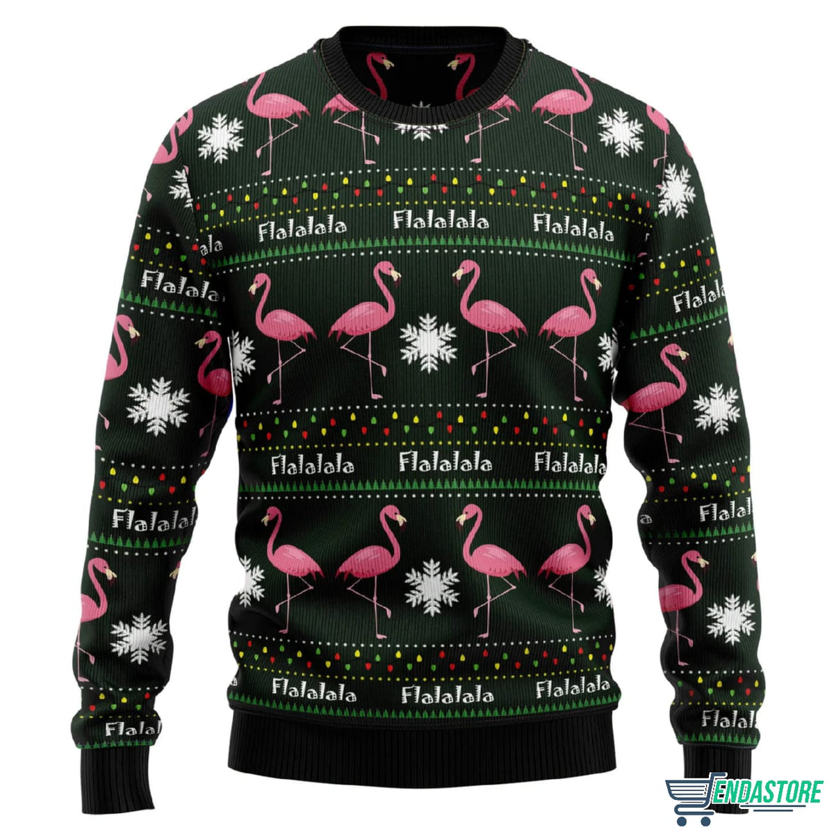 Flamingo Flalala 3D Ugly Christmas Sweater - Holiday Gift product image