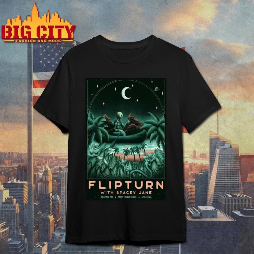 Flipturn MGM Music Hall Boston Massachusetts June 4 - Adult & Kids T-Shirts, Sweatshirts & Hoodies apparel design preview 1