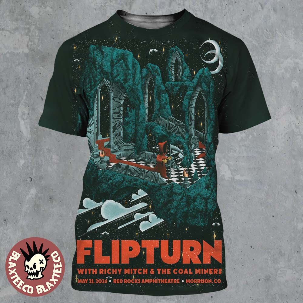 Flipturn Morrison Colorado 2026 Event Poster At Red - Adult & Kids T-Shirts, Sweatshirts & Hoodies apparel design preview 1