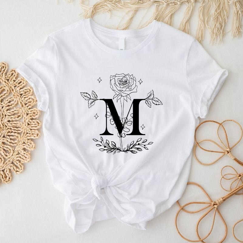 Floral Marian Catholic Religious M Faith Cross - Adult & Kids T-Shirts, Sweatshirts & Hoodies apparel design preview 1