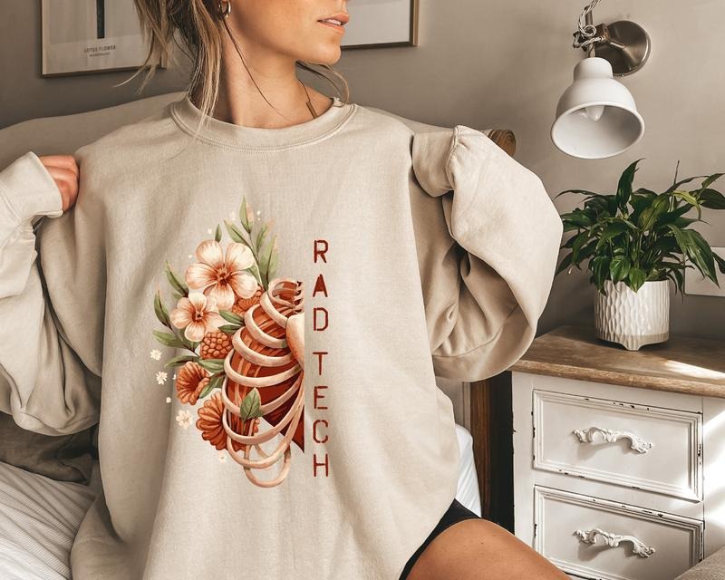 Floral Rad Tech Radiology Technician Best Price - Adult & Kids T-Shirts, Sweatshirts & Hoodies apparel design preview 1