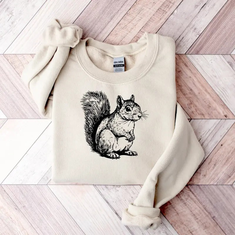 Floral Squirrel Animal Lover Cute Xmas 2024 Daughter - Adult & Kids T-Shirts, Sweatshirts & Hoodies apparel design preview 1