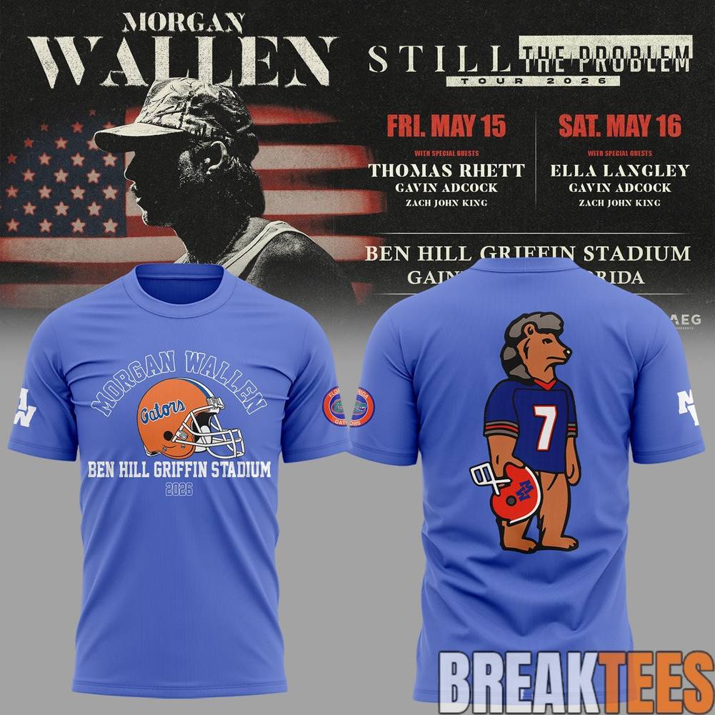 Florida Gators x Morgan Wallen Still the Problem Tour - Adult & Kids T-Shirts, Sweatshirts & Hoodies apparel design preview 1